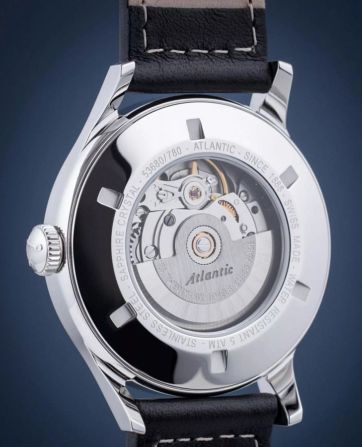 Часы Atlantic Worldmaster Original 53780.41.43R — механические, сталь металл