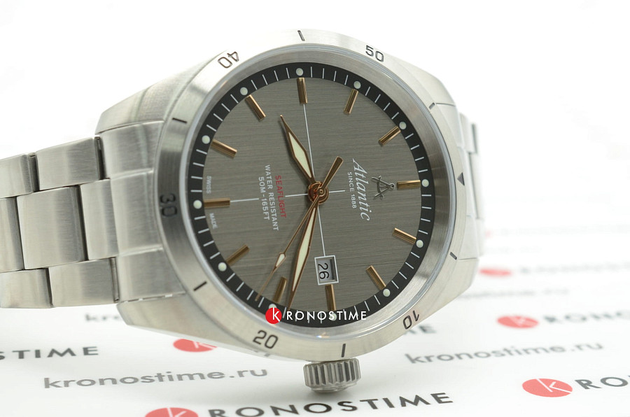Часы Atlantic 70356.41.41R — кварцевые, металл сталь
