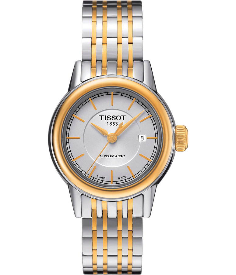 Часы Tissot Carson Automatic Lady T085.207.22.011.00 — женские, белый