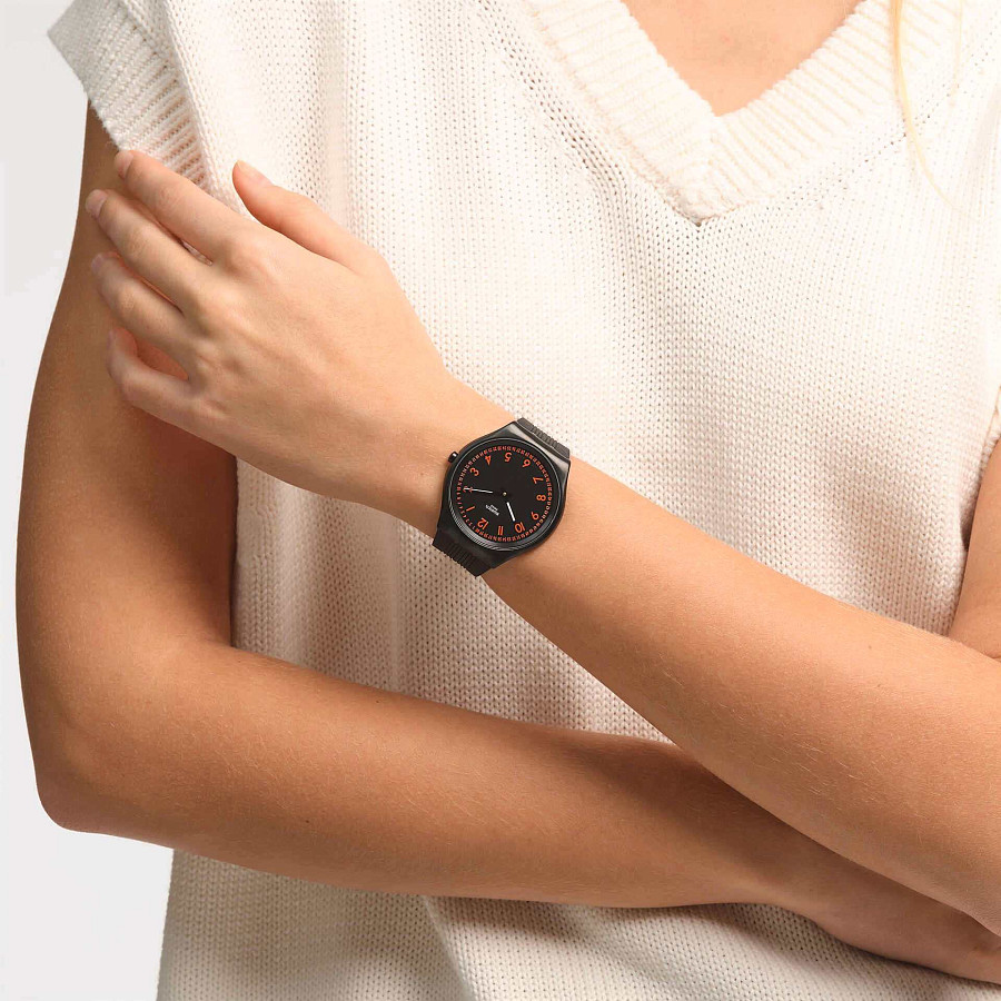 Часы Swatch Skin Irony 42 SS07B106 — женские, резина