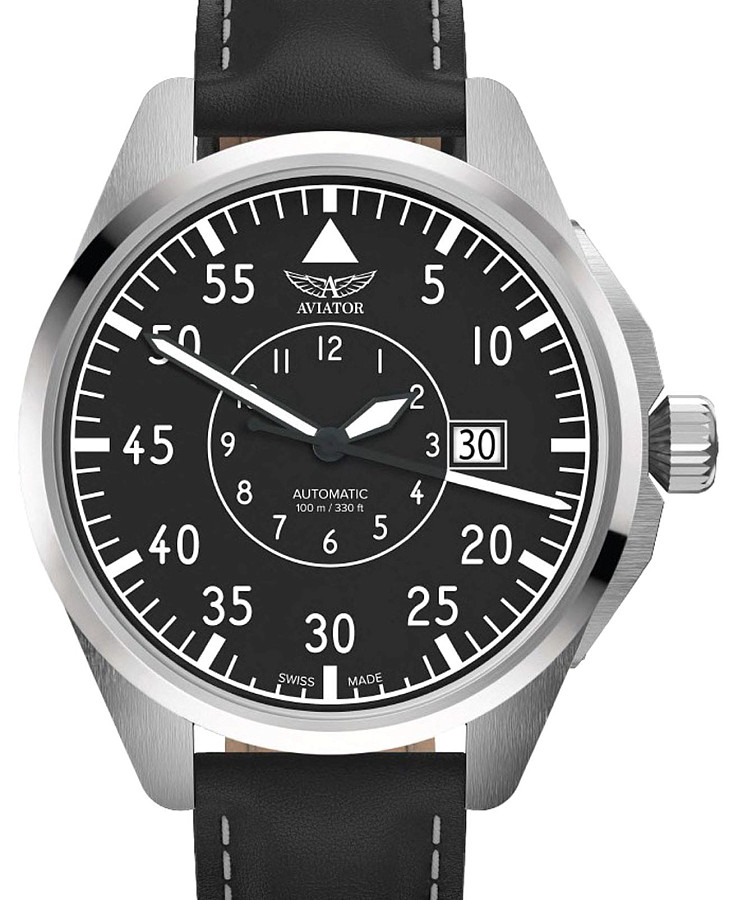 Часы Aviator Airacobra V.3.39.0.340.4 — механические, металл сталь