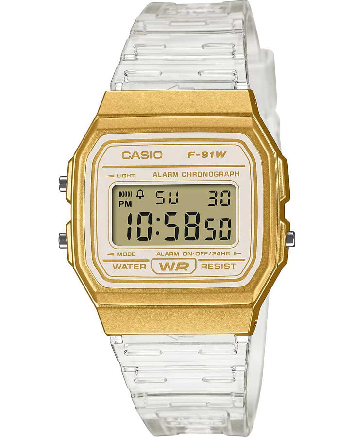 Часы Casio Collection F-91WS-7A2 — женские, белый