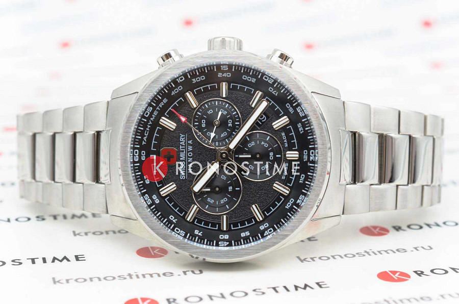 Часы Swiss Military Hanowa Navalus SMWGI0004204 — кварцевые, металл сталь