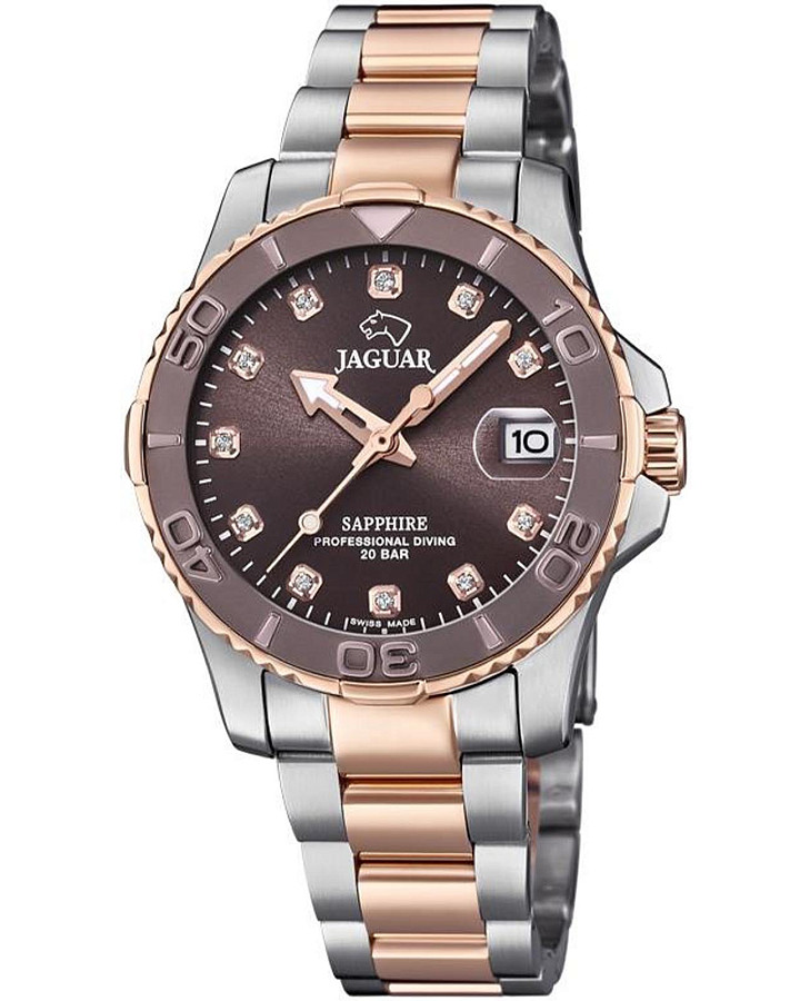 Часы Jaguar Couple Diver J871/2 — женские, коричневый