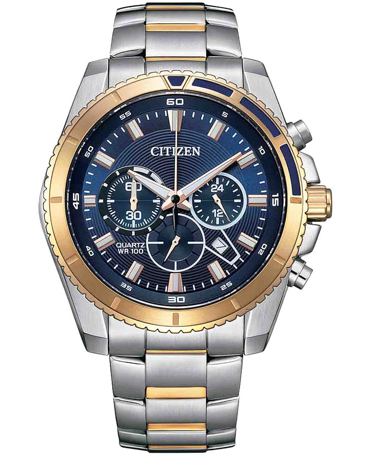 Часы Citizen Chronograph AN8206-53L — мужские, синий