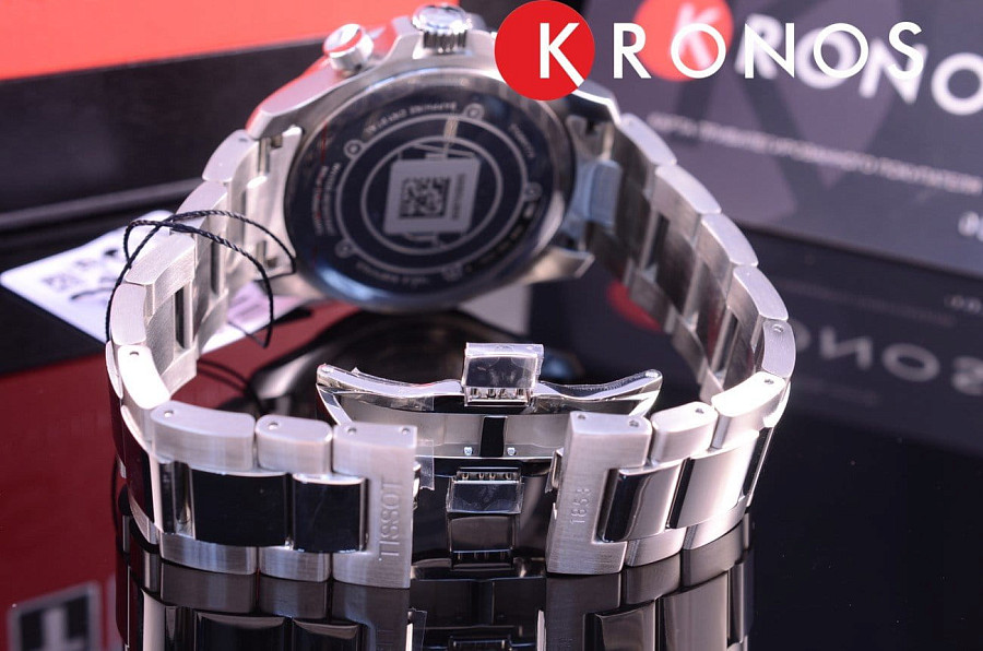 Часы Tissot V8 Quartz Chronograph T106.417.11.051.00 — черный, сталь металл
