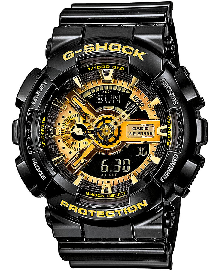 Часы Casio G-Shock GA-110GB-1A — мужские, желтый