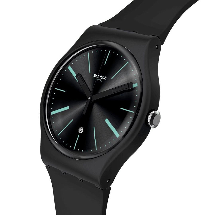 Часы Swatch New Gent Biosourced SO29B404 — кварцевые, пластик