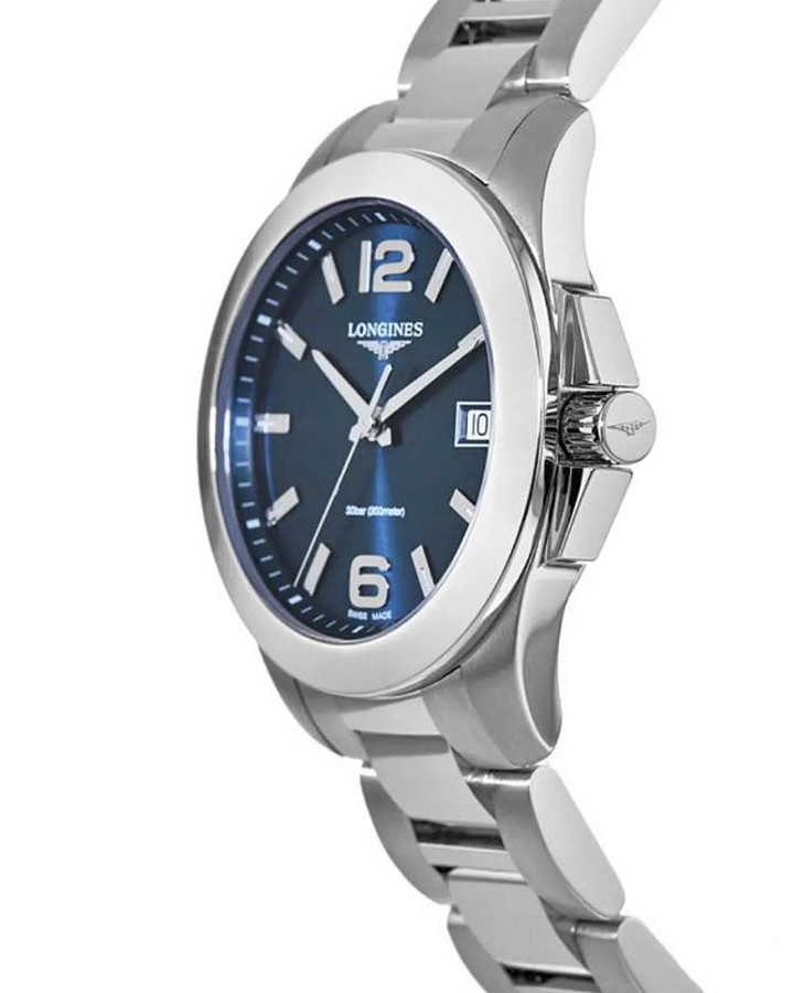 Часы Longines Conquest L3.377.4.96.6 — кварцевые, Швейцария, женские