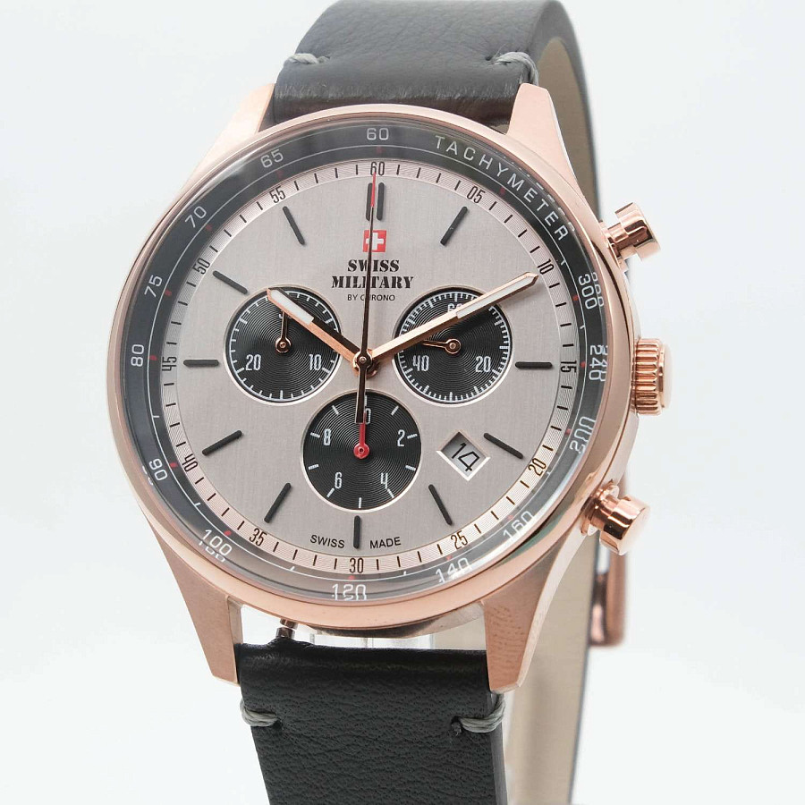 Часы Swiss Military by Chrono SM34081.09 — кварцевые, сталь металл