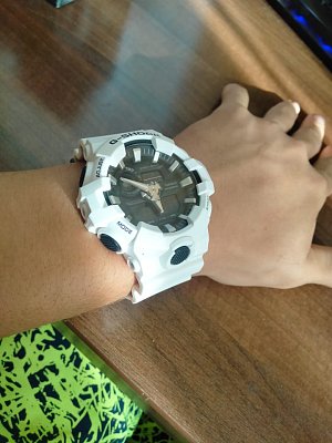 Фото покупателя: Японские наручные часы Casio G-Shock GA-700-7ADR (GA-700-7A) с хронографом