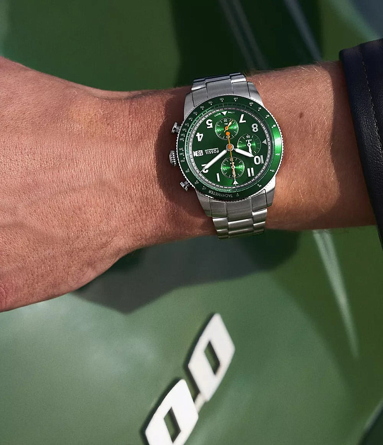Часы Fossil Sport Tourer FS6048 — кварцевые, сталь металл