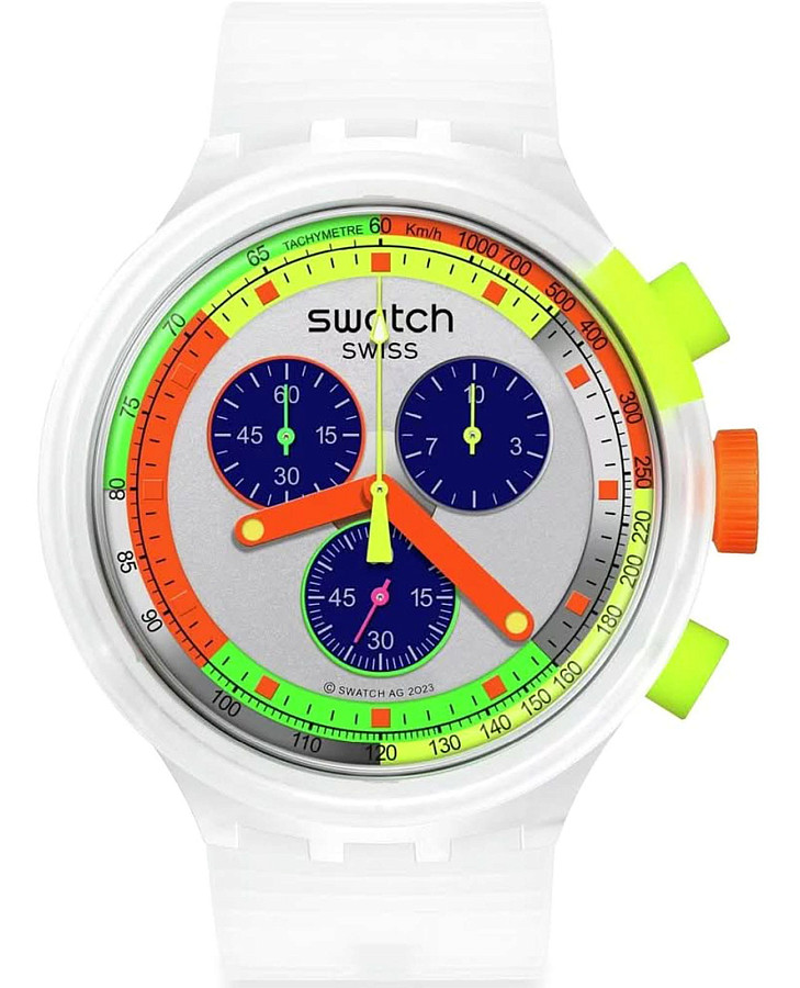 Часы Swatch Big Bold Chrono Pay! SB02K101-6000 — мужские, цветной