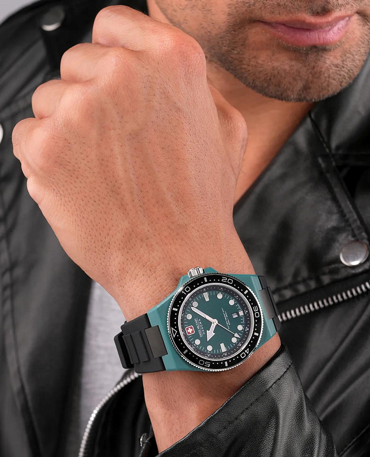 Часы Swiss Military Hanowa Ocean Pioneer SMWGN0001185 — силикон, мужские