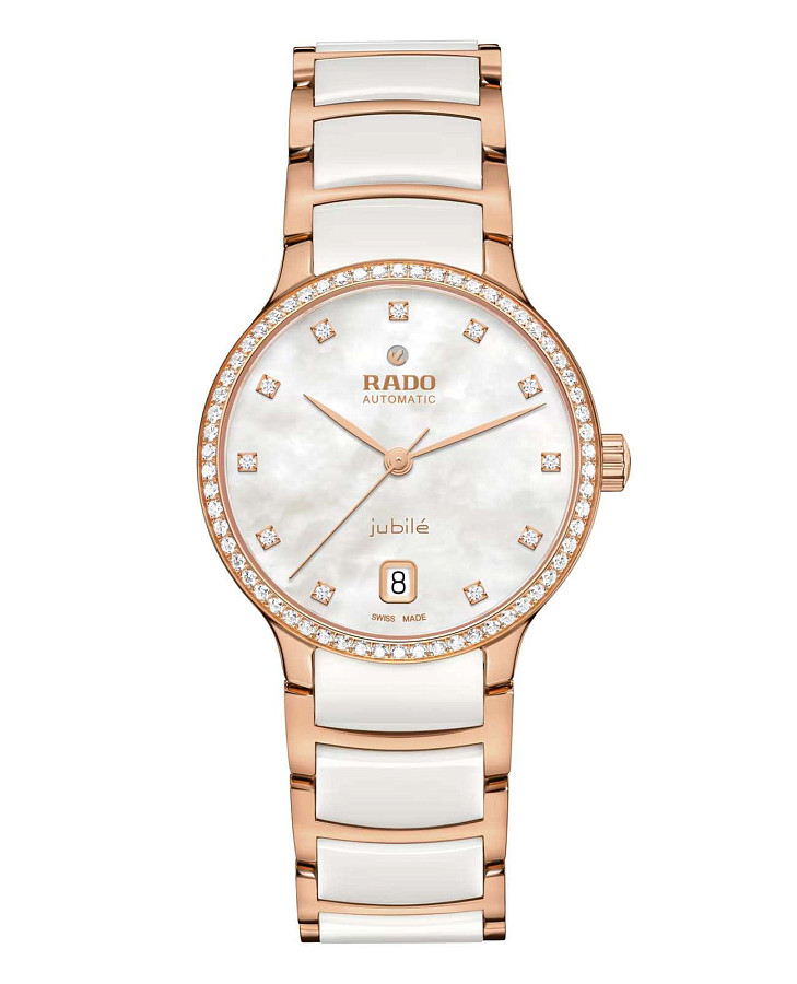 Часы Rado Centrix Diamonds R30230902 — женские, бежевый