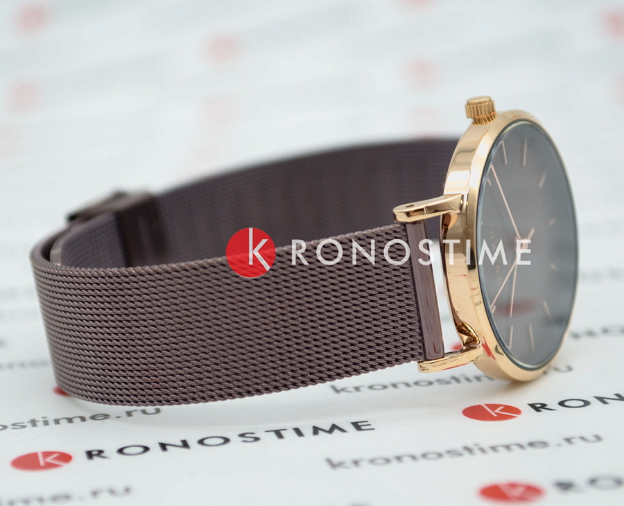 Часы Obaku V197LXVNMN — коричневый, сталь металл