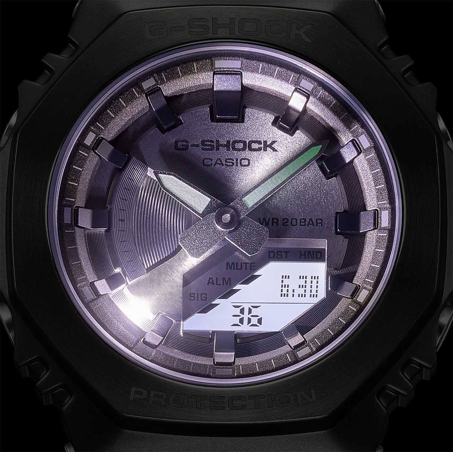 Часы Casio G-Shock GM-S2100MF-1A — серый, сталь металл пластик