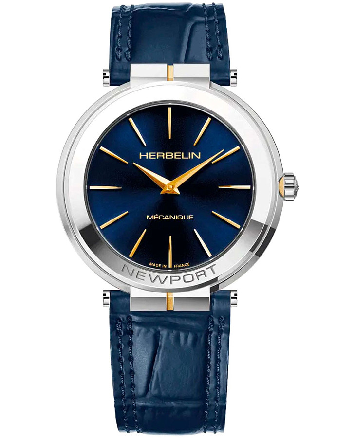 Часы Herbelin Newport Slim 1222T15BL — мужские, синий