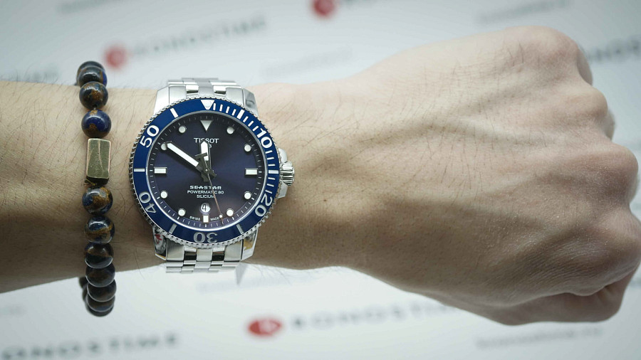 Часы Tissot Seastar 1000 Powermatic 80 T120.407.11.041.01 — металл сталь, нержавеющая сталь
