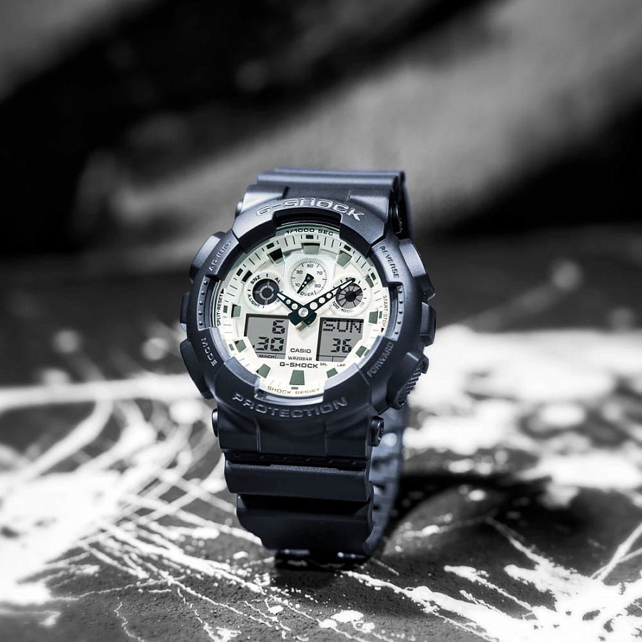 Часы Casio G-Shock GA-100WD-1A — артикул GA-100WD-1A