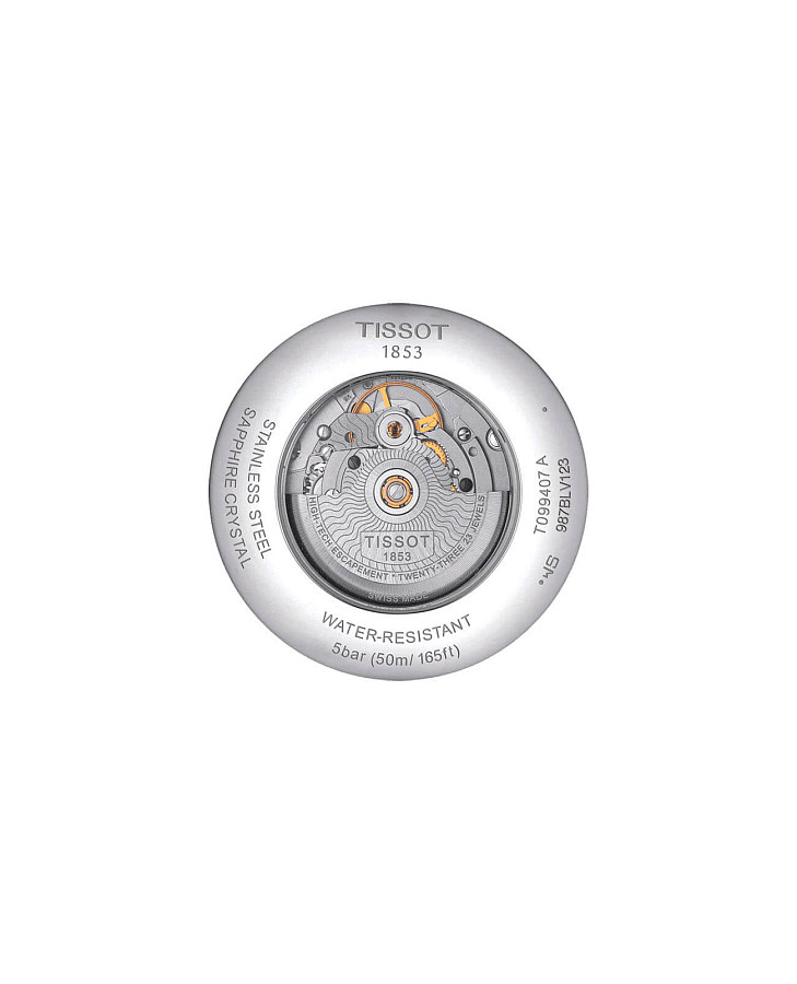 Часы Tissot Chemin des Tourelles Powermatic 80 T099.407.16.037.00 — механические, металл сталь