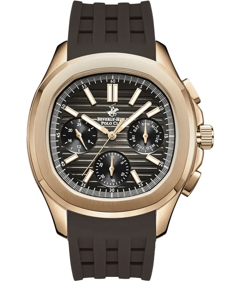 Часы Beverly Hills Polo Club BP3211X.462 — мужские, коричневый