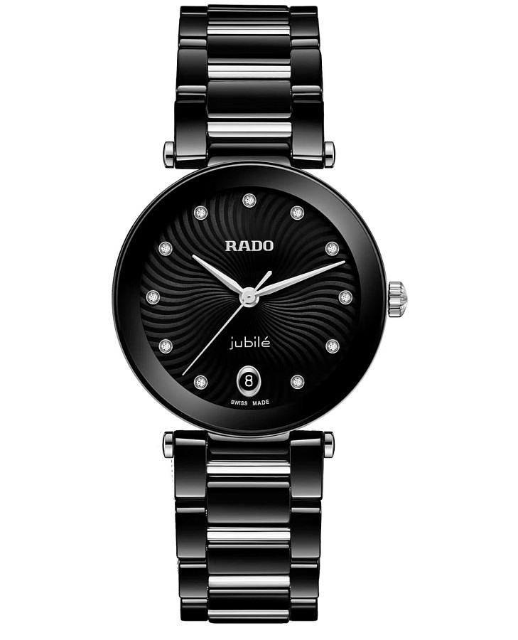 Часы Rado LaCoupole Diamonds R22243703 — женские, черный
