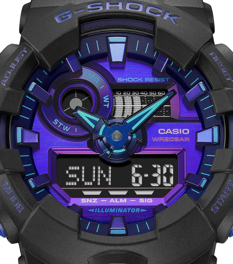 Часы Casio G-Shock GA-700VB-1A — фиолетовый, пластик