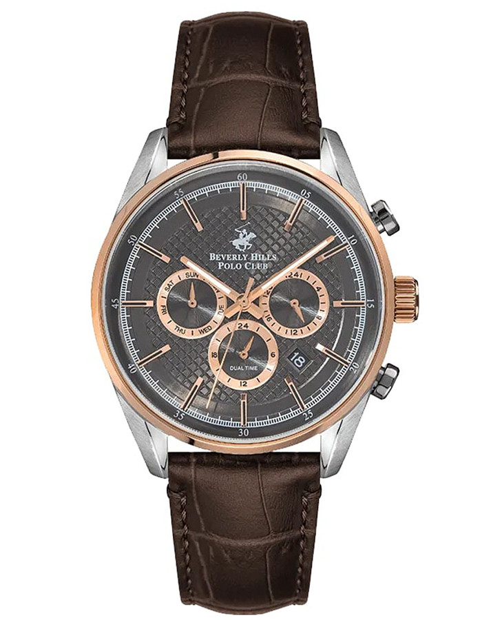 Часы Beverly Hills Polo Club BP3004X.562 — мужские, коричневый