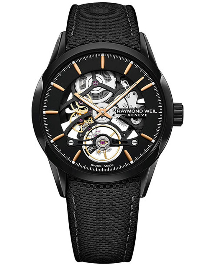 Часы Raymond Weil Freelancer Skeleton 2785-BC5-20001 — мужские, черный