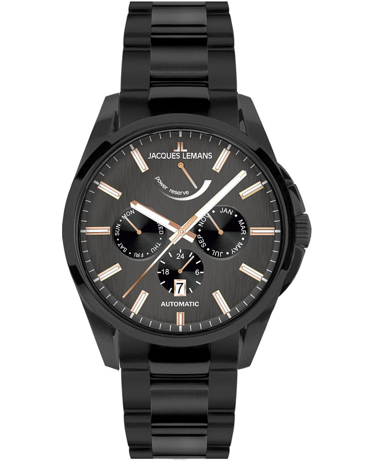 Часы Jacques Lemans Derby 1-2204C — мужские, черный