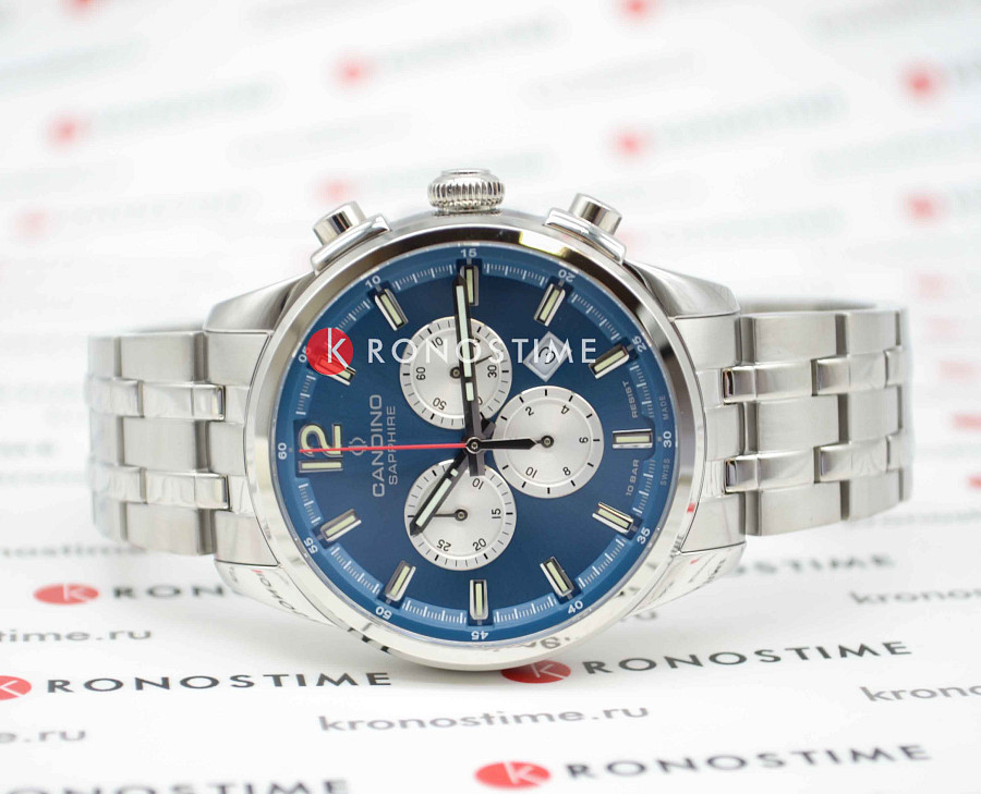 Часы Candino Chronograph C4744/5 — кварцевые, сталь металл