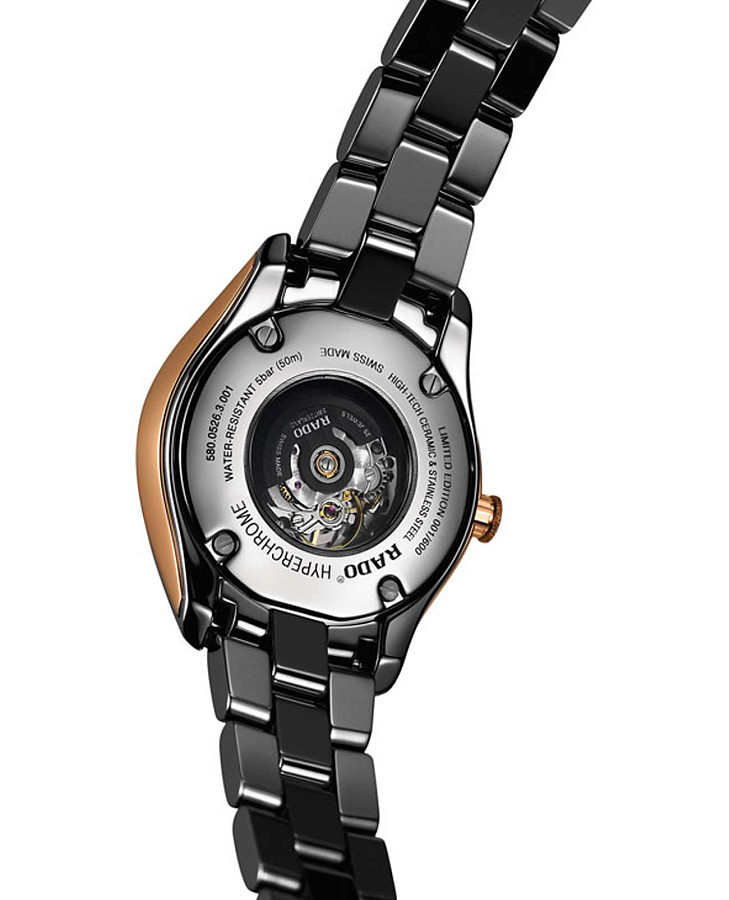 Часы Rado Hyperchrome Automatic Diamonds R32526152 — металл керамика сталь, Швейцария