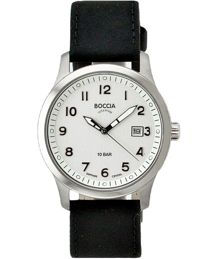 Часы Boccia Titanium 3626-01 — мужские, белый