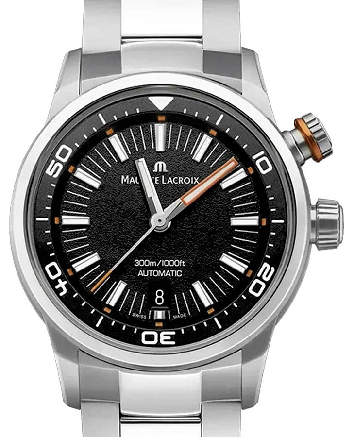 Часы Maurice Lacroix Pontos S Diver PT6248-SS002-331-1 — механические, сталь металл