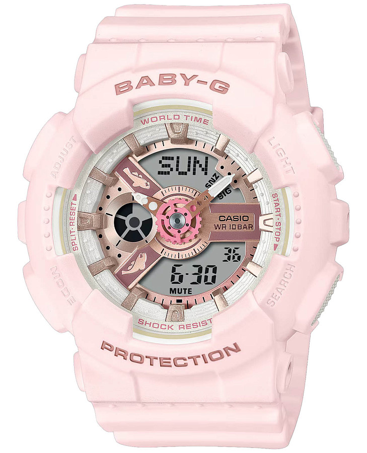 Часы Casio Baby-G BA-110AQ-4ADR (BA-110AQ-4A) — женские, розовый