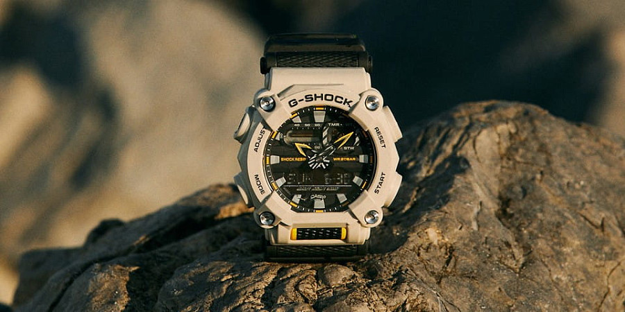Часы Casio G-Shock GA-900HC-5A — мужские, серый