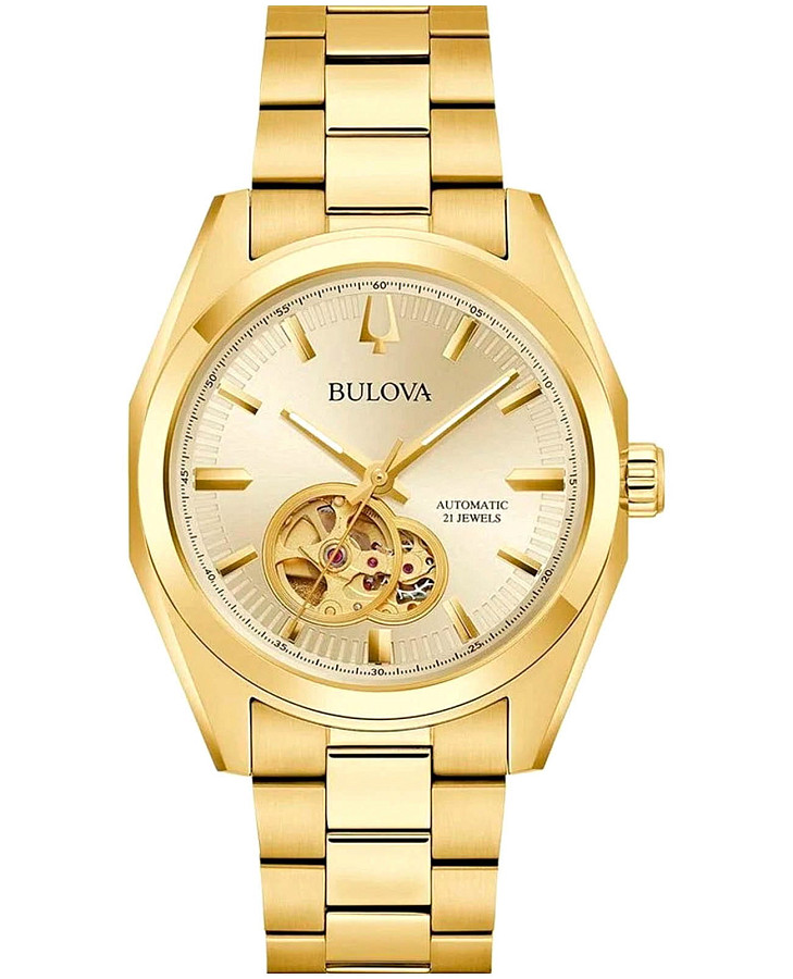 Часы Bulova Surveyor 97A182 — мужские, золотой