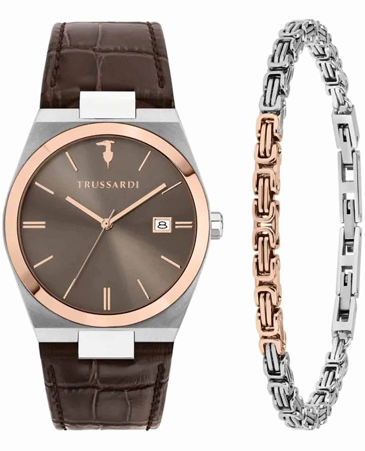Часы Trussardi T-Milano R2451175001 — мужские, коричневый