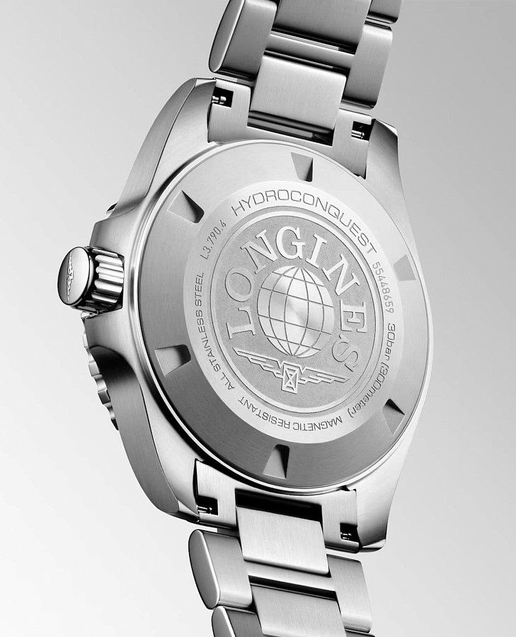Часы Longines HydroConquest L3.790.4.06.6 — металл сталь керамика, Швейцария