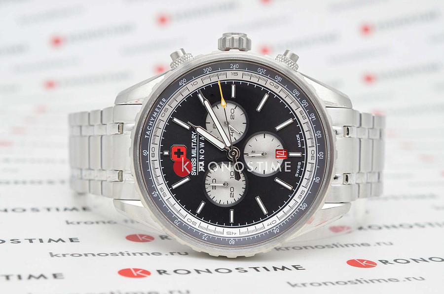 Часы Swiss Military Hanowa Afterburn Chrono SMWGI0000309 — кварцевые, сталь металл