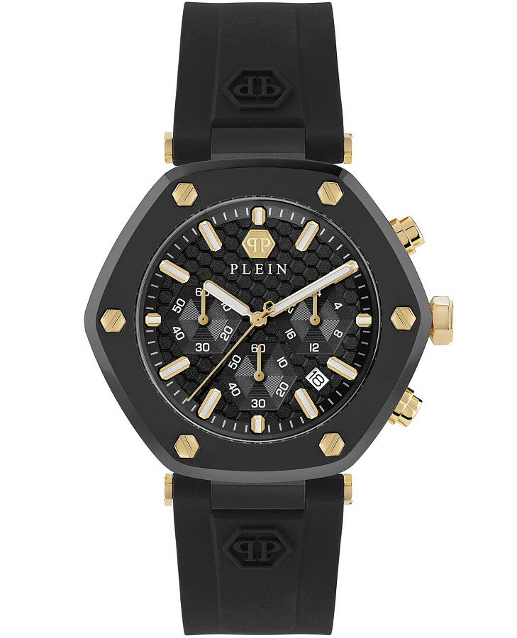 Часы Philipp Plein The Hexagon Chrono PWZBA0223 — мужские, черный