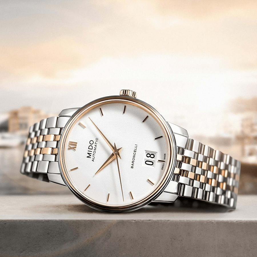 Часы Mido Baroncelli Big Date M027.426.22.018.00 — Швейцария, механические