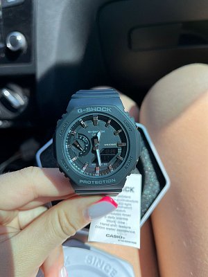 Фото покупателя: Японские наручные часы Casio G-Shock GA-2100-1ADR (GA-2100-1A) с хронографом