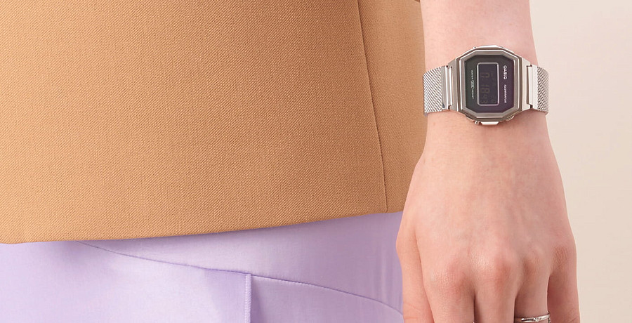 Часы Casio Collection A1000M-1B — металл сталь, нержавеющая сталь