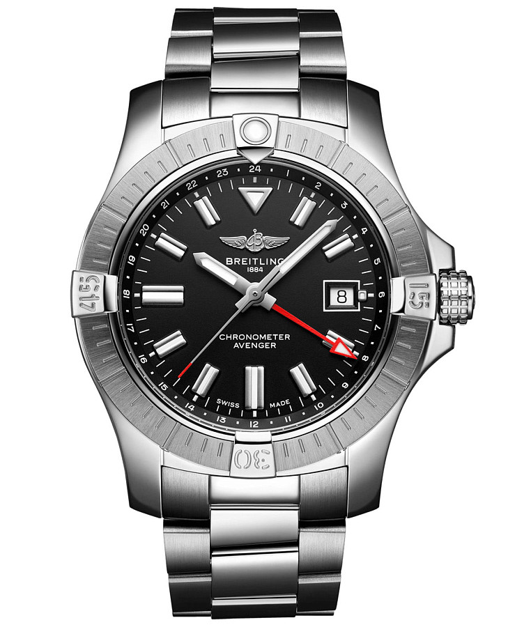 Часы Breitling Avenger Automatic GMT 43 A32397101B1A1 — мужские, черный