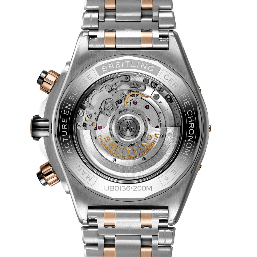 Часы Breitling Super Chronomat B01 44 UB0136251B1U1 — механические, сталь металл золото