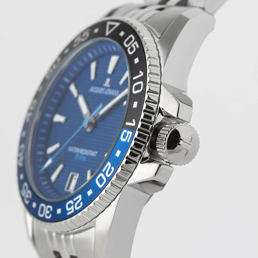 Часы Jacques Lemans Liverpool Diver 1-2205i — сталь металл, Австрия
