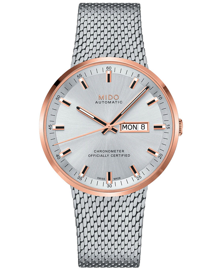 Часы Mido Commander Icone M031.631.21.031.00 — мужские, серебристый