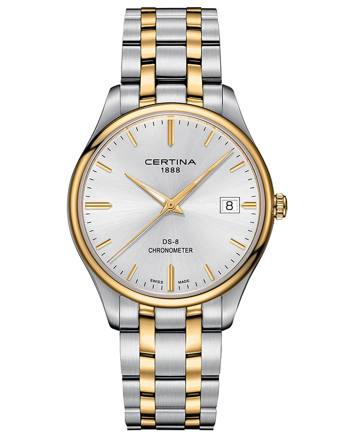 Часы Certina DS-8 Chronometer C033.451.22.031.00 — мужские, серебристый